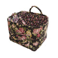 Portable Fabric Storage Basket Korean Pastoral Style Organizer for Home Sundries - Floral6 - SuperSaverAU - view 5