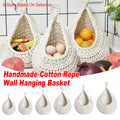 Premium Cotton Rope Wall Hanging Storage Basket – Max 35 x 30cm