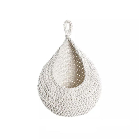 Premium Cotton Rope Wall Hanging Storage Basket – XL 33 x 27cm