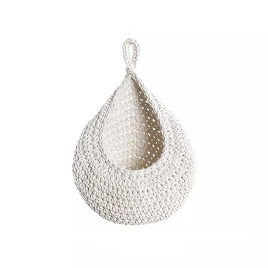 Premium Cotton Rope Wall Hanging Storage Basket – XL 33 x 27cm