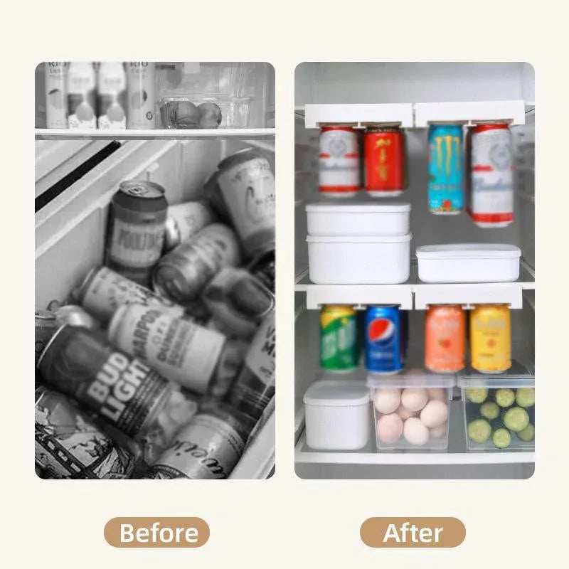 Premium Refrigerator Hanging Can Organiser – 8 Can Capacity