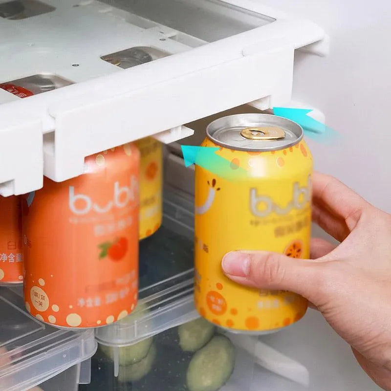 Premium Refrigerator Hanging Can Organiser – 8 Can Capacity