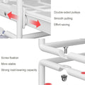 Premium White Pull Out Kitchen Cabinet Storage Rack Basket 40x30x13cm