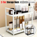 Premium Multi-Layer Cosmetic Storage Rack – White