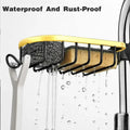 Premium Stainless Steel Adjustable Faucet Sink Shelf 180 Degree Drainage Rack
