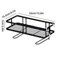 Storage Rack 1Tier Space Saver Over The Toilet Steel Bathroom Shelf Organizer - White - SuperSaverAU - view 2