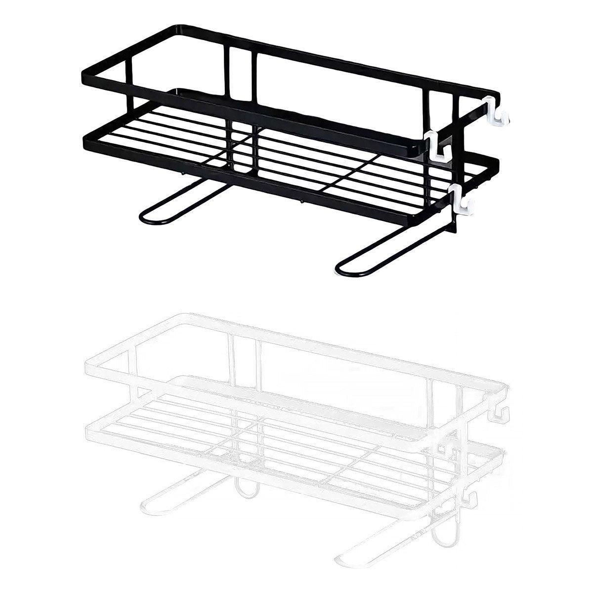 Storage Rack 1Tier Space Saver Over The Toilet Steel Bathroom Shelf Organizer - White - SuperSaverAU - view 3