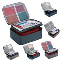 Navy Multi-Layer Document Storage Bag, 3 Layers, 37*10*28cm, Oxford Fabric - SuperSaverAU - view 2
