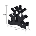 Premium 3-Tier Dumbbell Storage Tree Rack with 20kg Load Capacity - Black