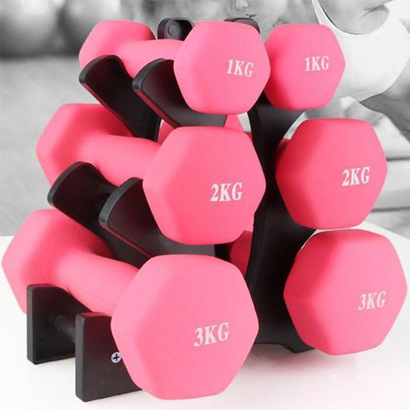 Premium 3-Tier Dumbbell Storage Tree Rack with 20kg Load Capacity - Black