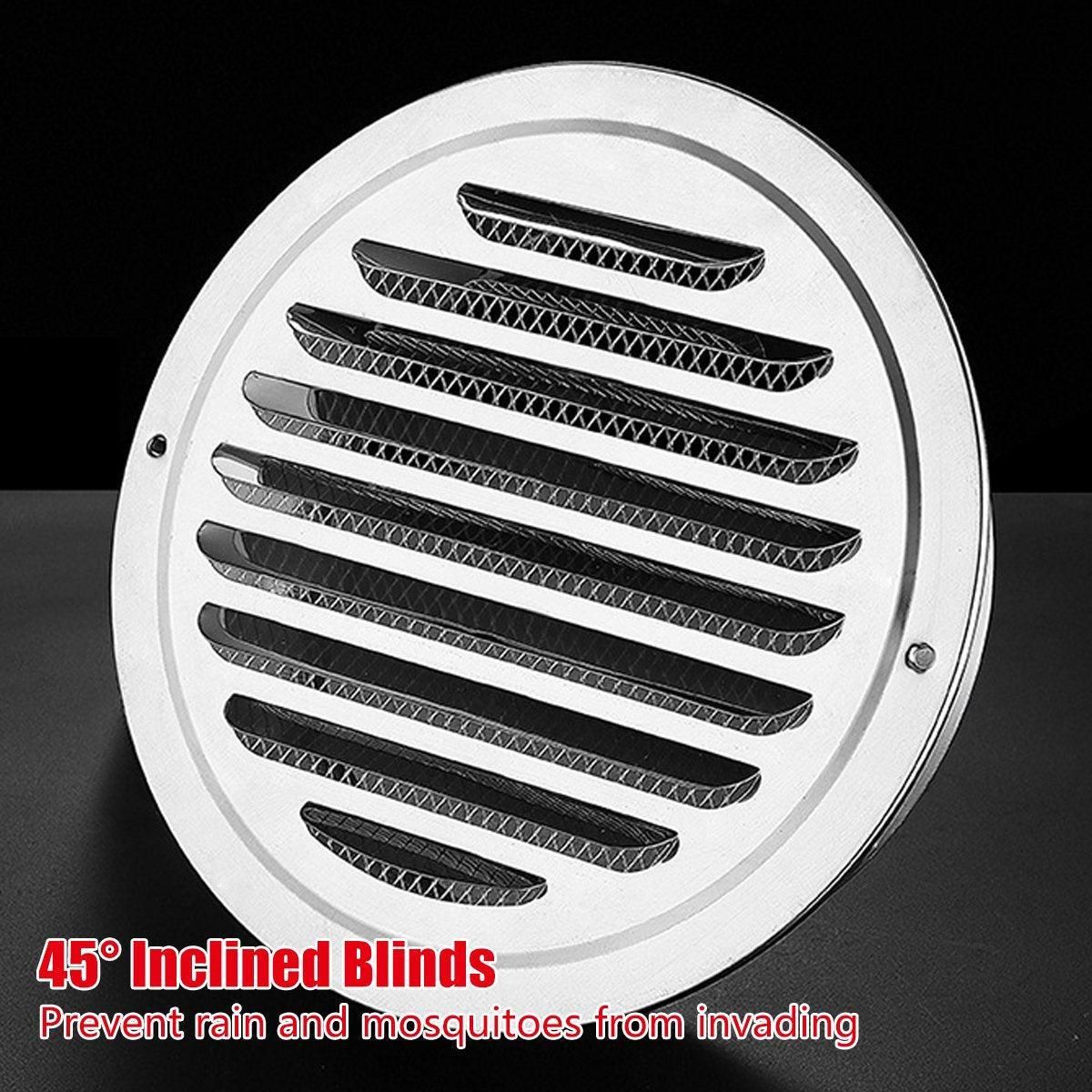 Premium 150mm Stainless Steel Exhaust Fan Vent Outlet Flat Hood