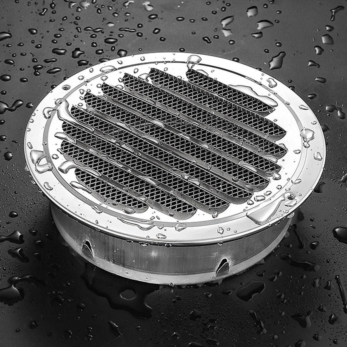 Premium 150mm Stainless Steel Exhaust Fan Vent Outlet Flat Hood