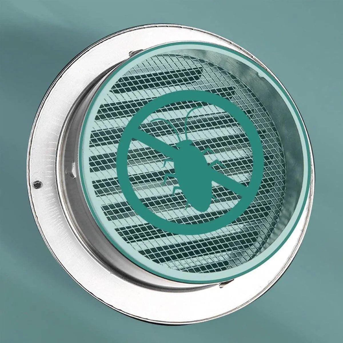 Premium 150mm Stainless Steel Exhaust Fan Vent Outlet Flat Hood