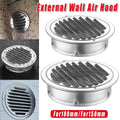 Premium 150mm Stainless Steel Exhaust Fan Vent Outlet Flat Hood