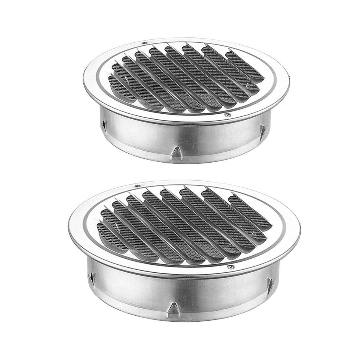Premium 150mm Stainless Steel Exhaust Fan Vent Outlet Flat Hood