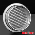 Premium 150mm Stainless Steel Exhaust Fan Vent Outlet Flat Hood