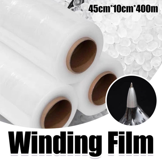 PE Stretch Film 45CM Wide 400M Logistics Packaging Roll