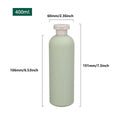 Premium 5pcs Green 400ml Refillable Squeeze Bottles with Flip Caps