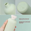 Premium 5pcs Green 400ml Refillable Squeeze Bottles with Flip Caps