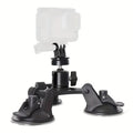 Premium Tri-Cup Car Suction Mount for GoPro Sports Action Cameras