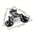 Premium Tri-Cup Car Suction Mount for GoPro Sports Action Cameras