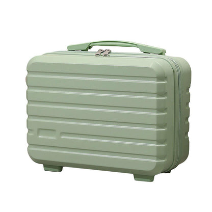 Portable 14-Inch Mini Suitcase - Blue Travel Storage Box for Makeup & Toiletries