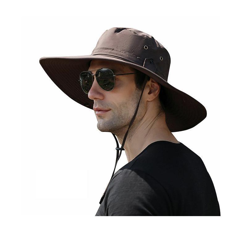 Premium Black Outdoor UV Protection Wide Brim Quick Dry Sun Hat