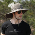 Premium Grey Outdoor UV Protection Wide Brim Quick Dry Sun Hat