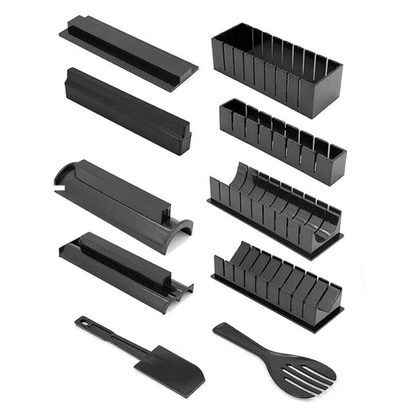 Premium DIY Sushi Maker Kit – Food-Grade Plastic 13 Piece