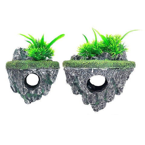 Hoverstone Decoration for Fish Tank Aquascape - Natural Rock, Large 18*11*16cm - SuperSaverAU - view 2