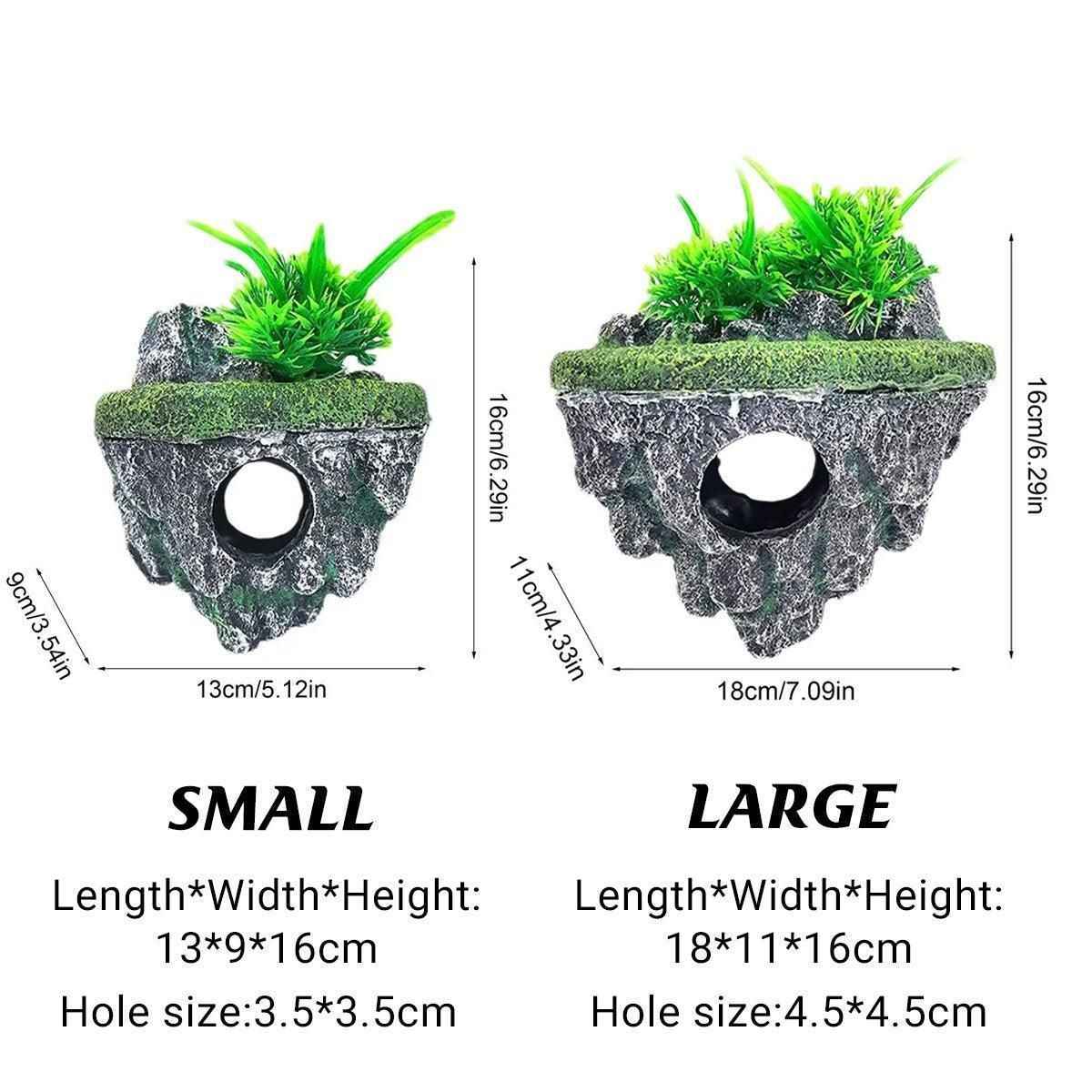 Premium Fish Tank Hoverstone Aquascape Ornament - S