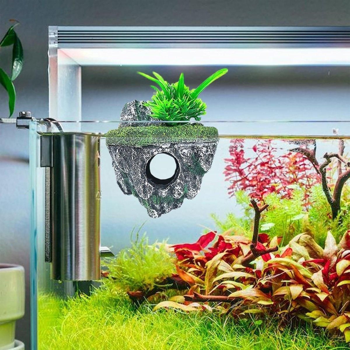 Premium Fish Tank Hoverstone Aquascape Ornament - S