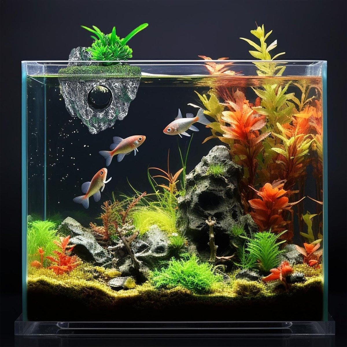 Premium Fish Tank Hoverstone Aquascape Ornament - S