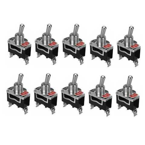 Premium 10PCS 12V Waterproof SPST On Off Toggle Switches