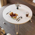Portable Foldable Round Computer Desk - White - SuperSaverAU - view 4