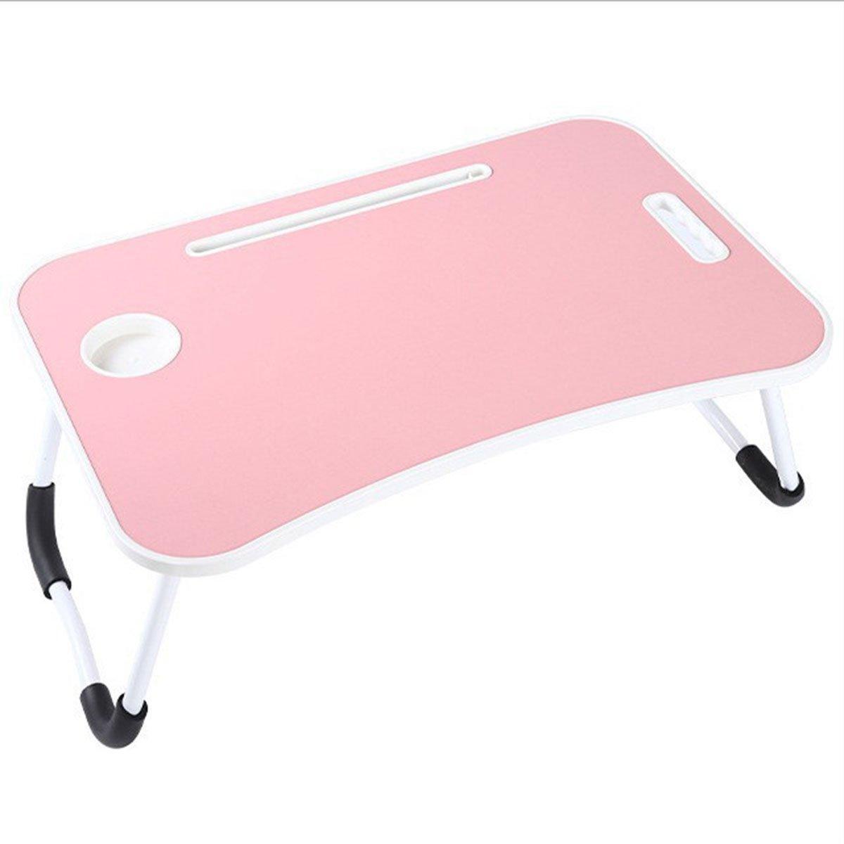 Premium Folding Laptop Bed Table - White with Cup Slot & Tablet Stand - SuperSaverAU - view 7