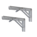 Traderight Table Bracket Folding Stainless Steel 150KG Wall Shelf Bench 2PCS - Black 20in - SuperSaverAU - view 6