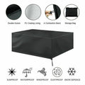 Premium Waterproof Outdoor Furniture Cover – Black 120 x 120 x 74cm