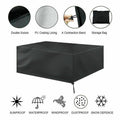 Premium Waterproof Outdoor Furniture Cover – Black 126 x 126 x 74cm