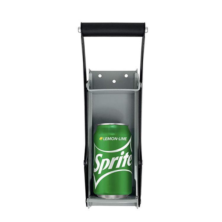 Premium Black Wall Mounted Can Crusher 12oz 16oz with Bottle Opener