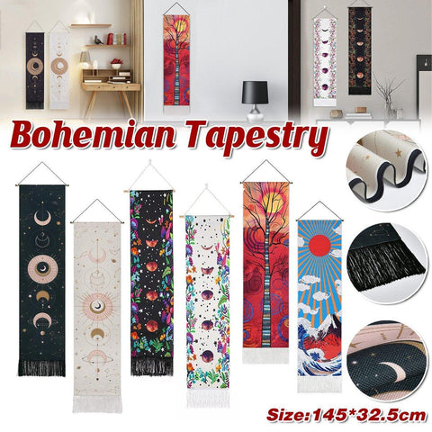 Premium Bohemian Wall Hanging Tapestry – Flower White