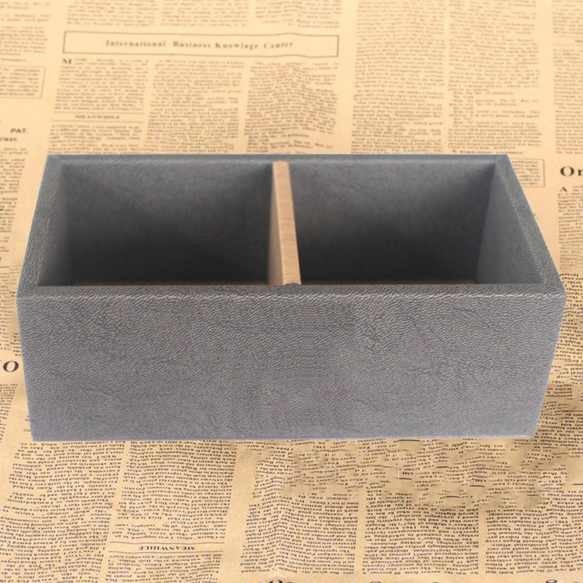 Double Compartment Tea Caddy for Tea Bags and Sugar Storage