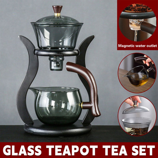 Magnetic Glass Tea Maker - 27cm Heat Resistant Teapot