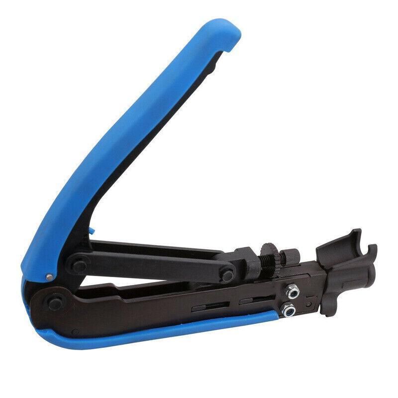 Premium 2 Piece Coaxial Cable Crimper & Stripper Kit for RG6 RG59 RG11