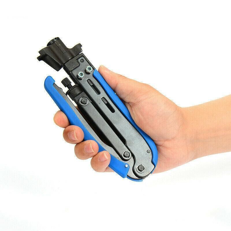 Premium 2 Piece Coaxial Cable Crimper & Stripper Kit for RG6 RG59 RG11