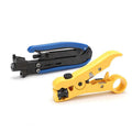 Premium 2 Piece Coaxial Cable Crimper & Stripper Kit for RG6 RG59 RG11