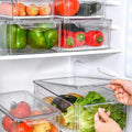 10PCS Clear PET Food Storage Box Set - Refrigerator Organizer - SuperSaverAU - view 4