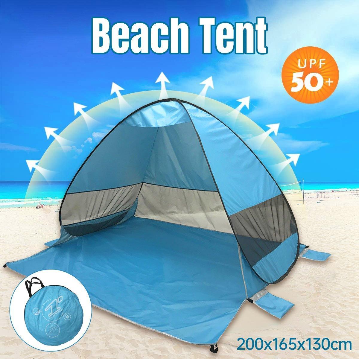 Automatic Pop Up Beach Tent UV Protection Portable Sunshade Shelter Outdoor - SuperSaverAU - view 1