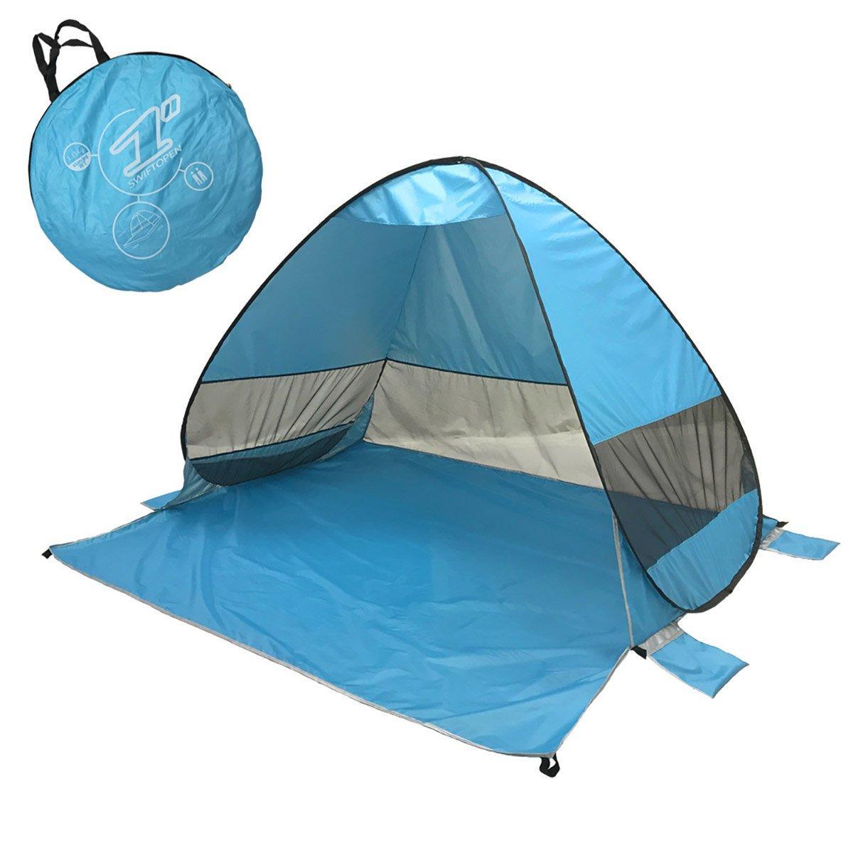 Automatic Pop Up Beach Tent UV Protection Portable Sunshade Shelter Outdoor - SuperSaverAU - view 2