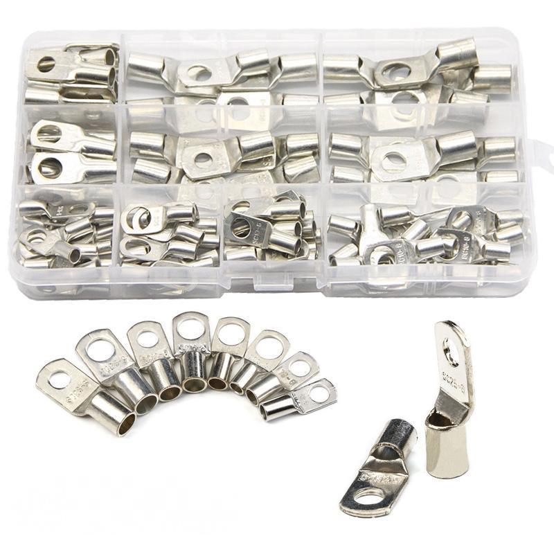 Premium 4WD Tinned Copper Cable Lug Kit with Assortment Box - 100pc SC6-SC25